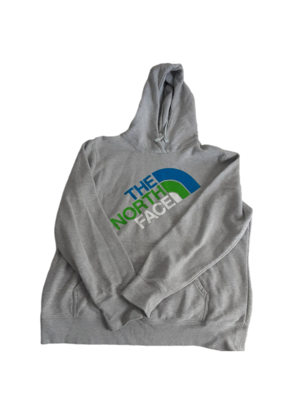 Women's The North Face Hoodie Sweatshirt XL Grey Blue Green